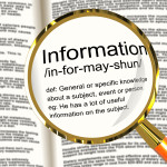 Information Definition Magnifier Showing Knowledge Data And Facts